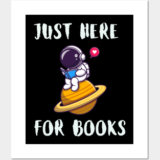 "Interstellar Reader: Just Here for Books" Posters and Art